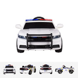 RiiRoo Police Pursuit Ride on Car front view