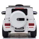 Mercedes G63 AMG Licensed Ride On Car In White 12V 2WD