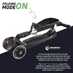 RiiRoo 3 in One Bambi Kids Scooter In Black