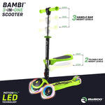 RiiRoo 3 in One Bambi Kids Scooter In Green