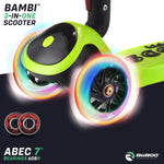 RiiRoo 3 in One Bambi Kids Scooter In Green