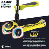 RiiRoo 3 in One Bambi Kids Scooter In Yellow