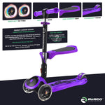 RiiRoo 3 in One Bambi Kids Scooter In Purple