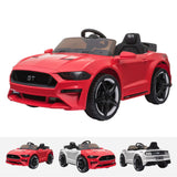 FORD MUSTANG GT Style Ride On Car In Red - 12V 2WD