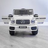 Mercedes G63 AMG Licensed Ride On Car In White 12V 2WD