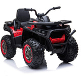 RiiRoo 12V Ride On Quad ATV Motorbike In Spider Red