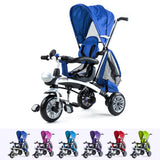 RiiRoo 4 In 1 Buggy Stroller Trike Bike Blue