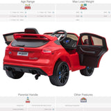 RiiRoo Ford Focus RS Ride On Car - 12V 2WD