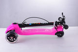RiiRoo Kids 3 Wheels Ride On Scooter With Suspension & Flashing Wheels Pink