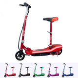 RiiRoo Kids Electric Scooter With Seat & LED's Red